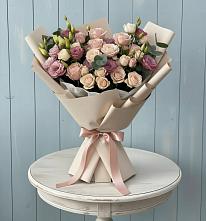 Букет цветов из:  Розы и Лизиантусы #REPLACE_PRED# Кохме