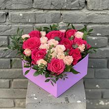 Цветочная композиция из Розы в коробке в Кохме