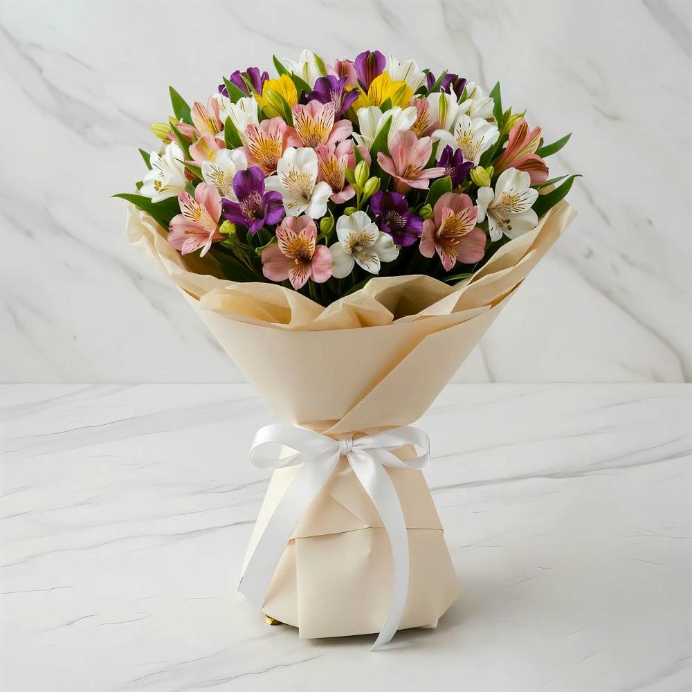 Букет цветов из: Альстромерии в Кохме