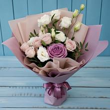 Букет цветов из:  Розы и Лизиантусы #REPLACE_PRED# Кохме