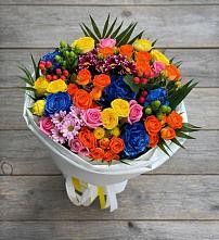 Букет цветов из:  Розы и Хризантемы в Кохме