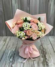 Букет цветов из:  Гвоздики, Розы и Хризантемы в Кохме