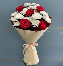 Букет цветов из:  Розы и Хризантемы в Кохме