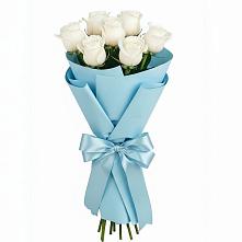 Букет 7 белых роз Проуд #REPLACE_PRED# Кохме