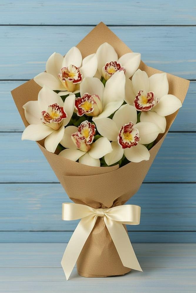 Букет цветов из: Орхидеи и Розы в Кохме