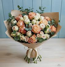 Букет цветов из:  Альстромерии и Розы в Кохме